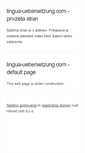 Mobile Screenshot of lingua-uebersetzung.com